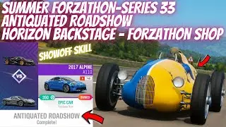FORZA HORIZON 4-Weekly forzathon challenges ANTIQUATED ROADSHOW-Horizon backstage-EASY Showoff skill