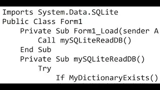VS 2019 VB.Net connection string to SQLite v3 database English dictionary - WordyPuzzles™