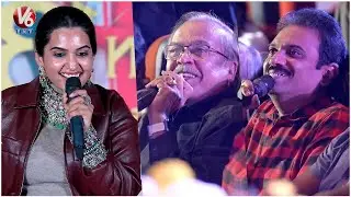 Anchor Sravanthi Fun Interaction With Media @ Bhartha Mahasayulaku Wignyapthi Trailer Launch | V6Ent