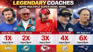 NFL Coaches with Most Super Bowl Wins of All Time