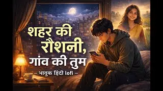 शहर की रौशनी, गाँव की तुम | Emotional Hindi Lofi Song 🌙| Late Night City–Village Vibes