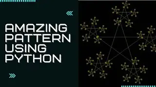 Amazing Star Pattern Using Python - Python Pattern Printing : Turtle Program