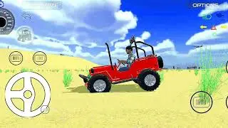 Indian Vehicles Simulator 3D: Red Jeep Off-Roading Challenge! 🚗💨