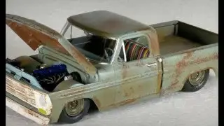 Scale Model 69 Ford F100 shop truck