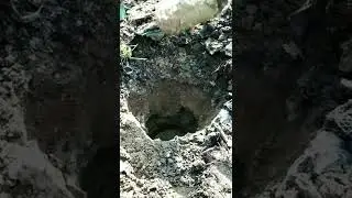 stay pit grouting for electric Lt pole