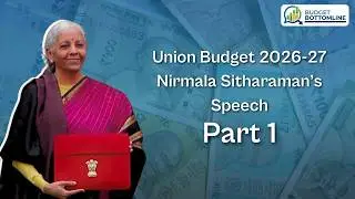 Budget 2026 | Nirmala Sitharaman Speech First 10 min
