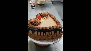 chocolate truffle heart shape cake recipe #shorts  new cake 14/11/22