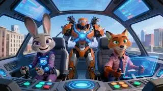 Zootopia 2 | Judy's Mech vs Cyber Sheep's Laser Cannon + Epic City Chase! 🚀💥 | Short Animation