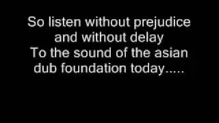 asian dub foundation-dub mentality (lyrics)