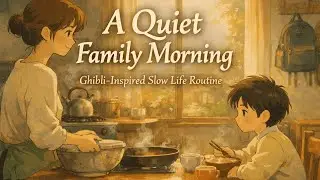 Ghibli Style Morning Routine in a Peaceful Home | Ghibli Style #ghibli #bedtimestory