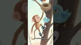 Monkey Drew MAGIC Shoes ✏️👟😱 | Then Saved a Baby Bird 🐥❤️