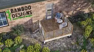 Clayton 10x10 Entry Deck Plan | Freestanding Porch for Mobile or Modular Homes
