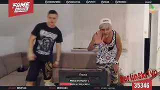 Dawid Ozdoba zawodnik FameMMA wjezdza do Fame House przywitanie Szot
