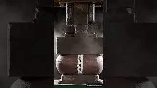 American Football vs Hydraulic Press &ndash; Leather Burst Test 🏈💥 #satisfying #crushingtime