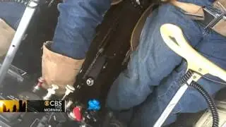 Plane's crash landing caught on tape