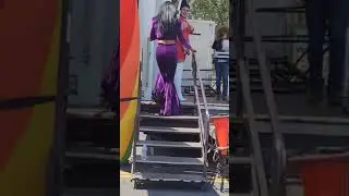 Vicky Chavarria como Selena en el primer desfile del orgullo gay en Boyle Heights 2021