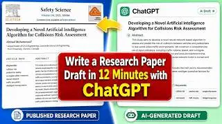 Write a Research Paper Draft in 12 Minutes &ndash; ChatGPT (Part 1)