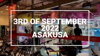 【3rd of  September 2022】4K Asakusa Tokyo Raining Night Walking Tour  / 浅草東京雨の日散歩 / Japan Tourism