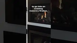 What is a Gas Insert vs a Gas Fireplace?? #shorts #fireplace