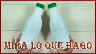 BOTELLAS DE LECHE Y TELA, OS VA A ENCANTAR EL RESULTADO