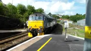FGW Class 57, 57602 Restmoral Castle, 5P70 passing Truro 15th August 2015
