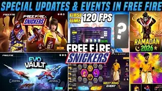 NEW UPDATE FREE FIRE X SNICKERS😍 NEW FEATURES IN FF 120 FPS 😱 MALAYALAM VDEO