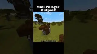 mini pillager outpost in Minecraft #minecraft #minecraftmeme