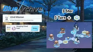 Blue Archive Global - Story Stage Hard 22-2 (3 Star & 5 Turn Clear) + Pyro Box