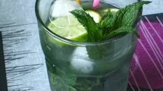 Mojito sans alcool avec spiruline