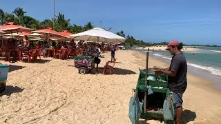 🏝️MOVIMENTO DA PRAIA DE TAPERAPUÃ PORTO SEGURO BARRACA DO GAUCHO NESSE SÁBADO