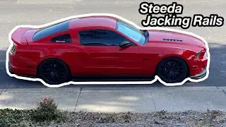 Installing Steeda Jacking Rails on my MUSTANG GT!!!