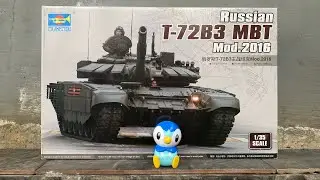 Unboxing Trumpeter 09561 Russian T-72B3 MBT Mod.2016