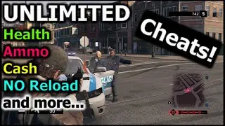 Watch Dogs - Cheats | Unlimited Health, Ammo, NO Reload and more...