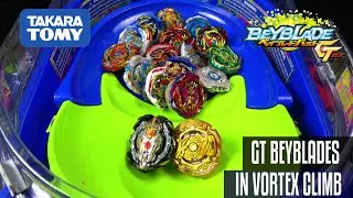 GT BEYBLADES TAKARA TOMY IN THE VORTEX CLIMB BEYSTADIUM BEYBLADE BURST RISE GACHI