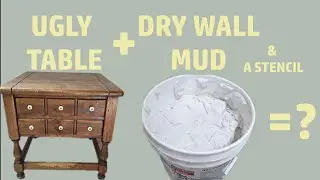 Budget Furniture Flip with Raised Stencil and Home Made Chalk Paint.