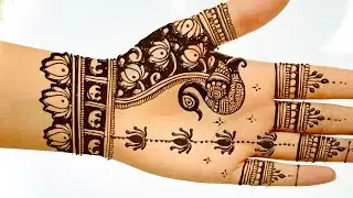 Very beautiful stylish mehndi design | mehandi |easy mehndi| peacocks mehandi design for front hand 