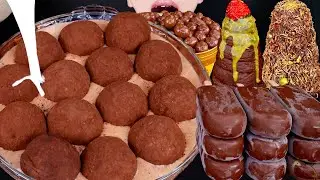 ASMR DUBAI CHOCOLATE CHEWY COOKIE ICE CREAM DESSERT MUKBANG 두바이쫀득쿠키 초콜릿 먹방 ドバイチョコ餅 咀嚼音 EATING SOUNDS