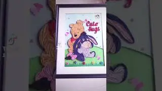 🎊Quilled Cartoon Portraits💫/Disney Cartoons🎀/Winnie the pooh🖼&hearts;️🍃/SUBSCRIBE FOR MORE VIDEOS💕🎊