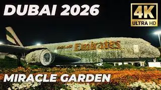 Dubai [4K] Dubai Miracle Garden 2026 | World's Largest Natural Flower Garden | Walking Tour 2026 🇦🇪