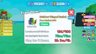 How To Get Rainbow Winged Bucket [UGC LIMITED] in Go Flying! (OUT OF STOCK)