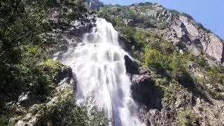 Cascade de Pissevache  /Valais /Suisse-Waterfall Pissevache -Cascada Pissevache /Elvetia