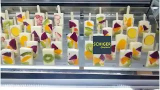Real Fruit in Ice Pops (Schiger Popsicle Machine Plus Display Freezer Two in One)