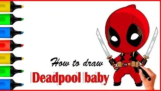 How To Draw Deadpool | Step By Step Tutorial #artforkids #howtodraw #deadpool