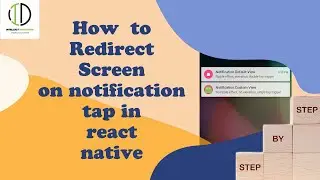 How to redirect particular screen on notification tap in react native || #reactnative || Gulsher