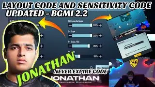 jonathan layout code & sensitivity code | jonathan sensitivity settings | Bgmi 2.2 | Eagle XArmy
