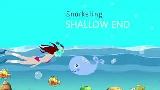 Underwater Snorkeling Half face Face Children Swimming Mask Set Scub