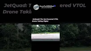 JetQuad: The Jet-Powered VTOL Drone Taking Flight! #vtol #technology