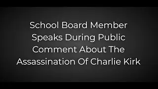 Jen Olson Addressing the Wentzville Board of Education - 09/18/25 - Free Speech and Charlie Kirk
