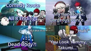 Comedy Route | Full Playthrough + All 8 Endings | The Hundred Line: Last Defense Academy