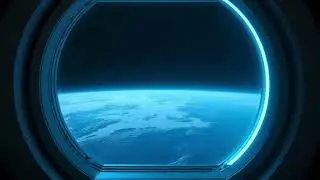 View of Earth from Spaceship Window Zoom Out | Free 4K Sci-Fi Space Footage